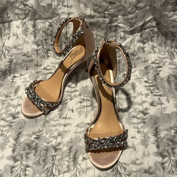 Jewel Badgley Mischka Caroline Embellished Strap Evening Shoe NWOT - Bridal - Picture 2 of 12